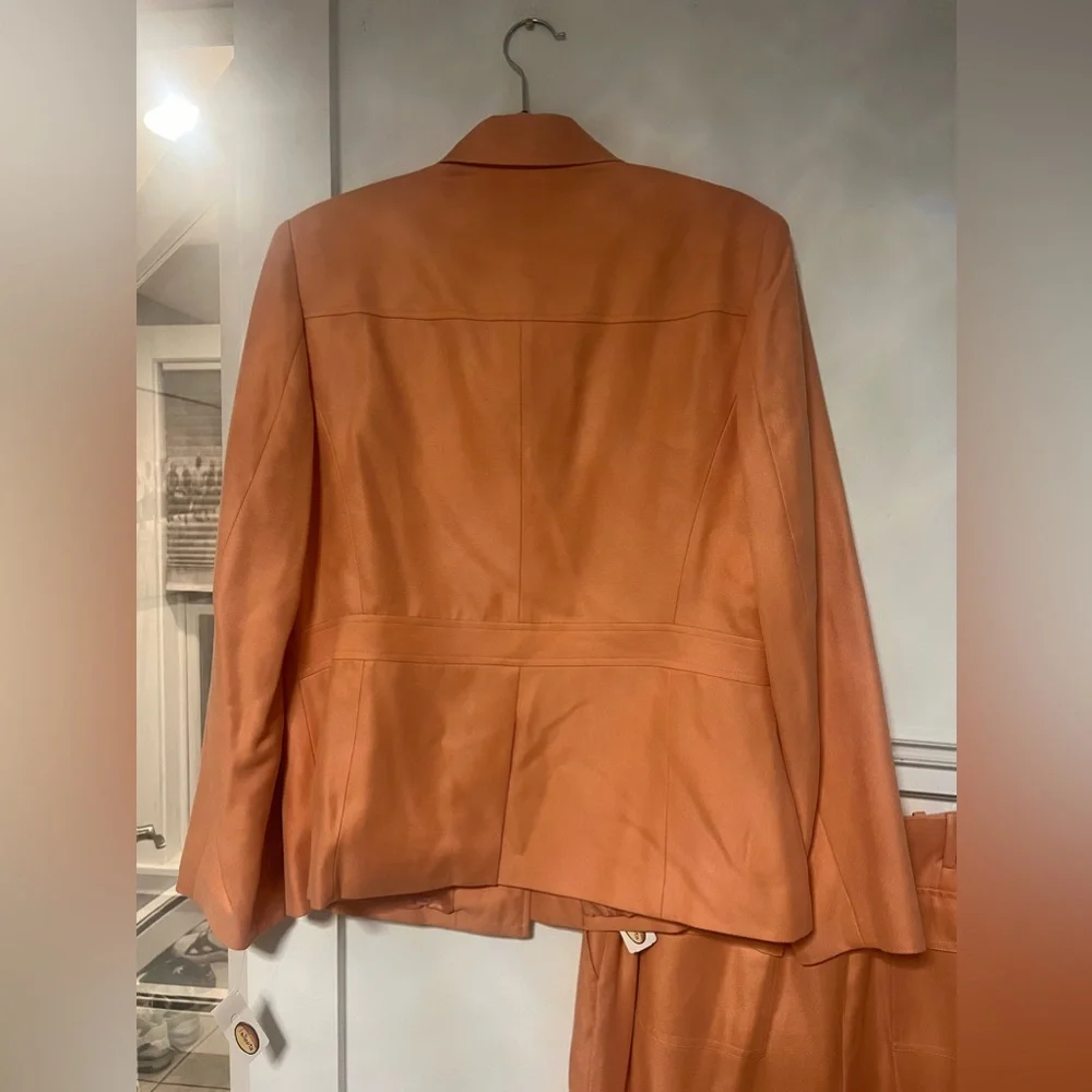 Talbots Vibrant Orange Pantsuit - Picture 12 of 13